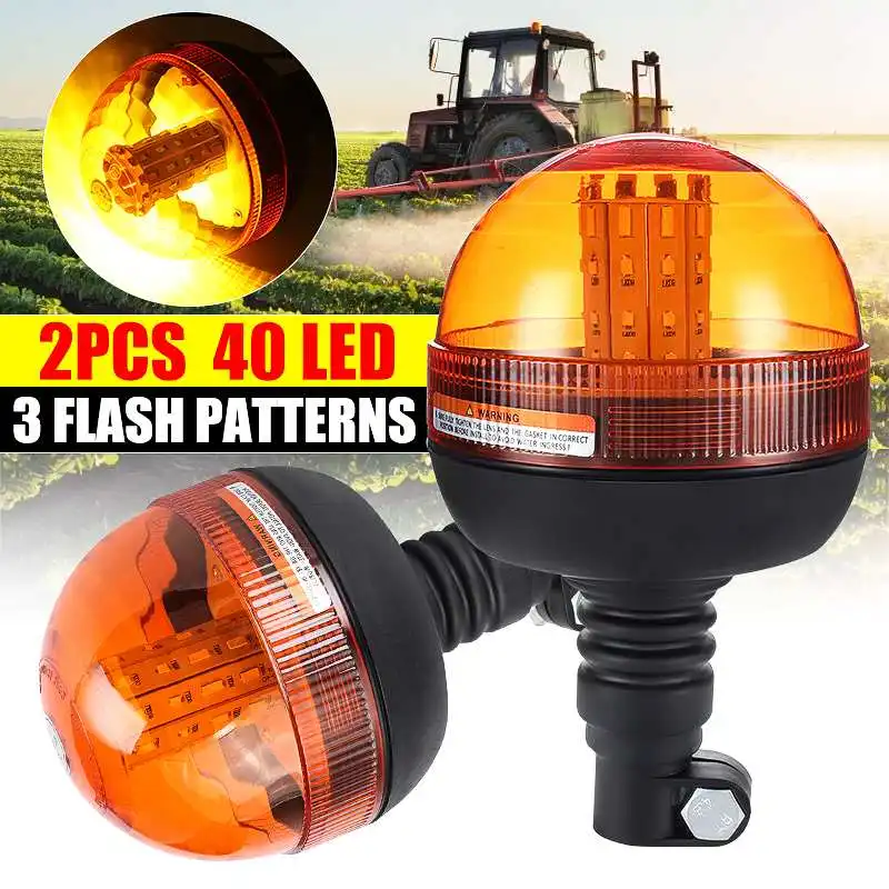 

12V 24V LED Car Truck Roof Strobe Light Warning Light Signal Lamp Rotating Flashing Emergency Beacon Tractor Trailer Boat Camper