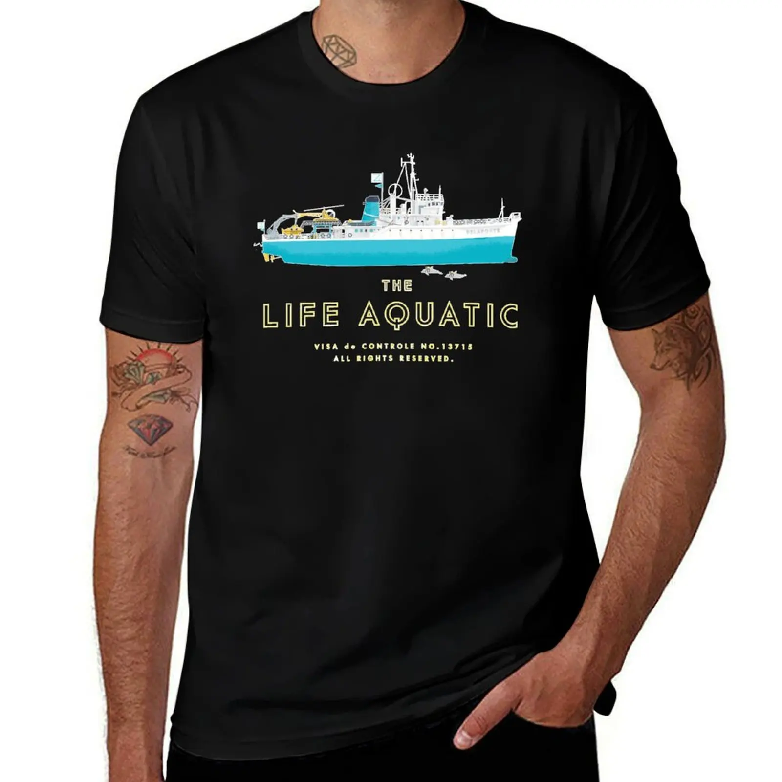 Фото Футболка The Life Aquatic With Steve Zissou, быстросохнущая, влагоотводящая. №1