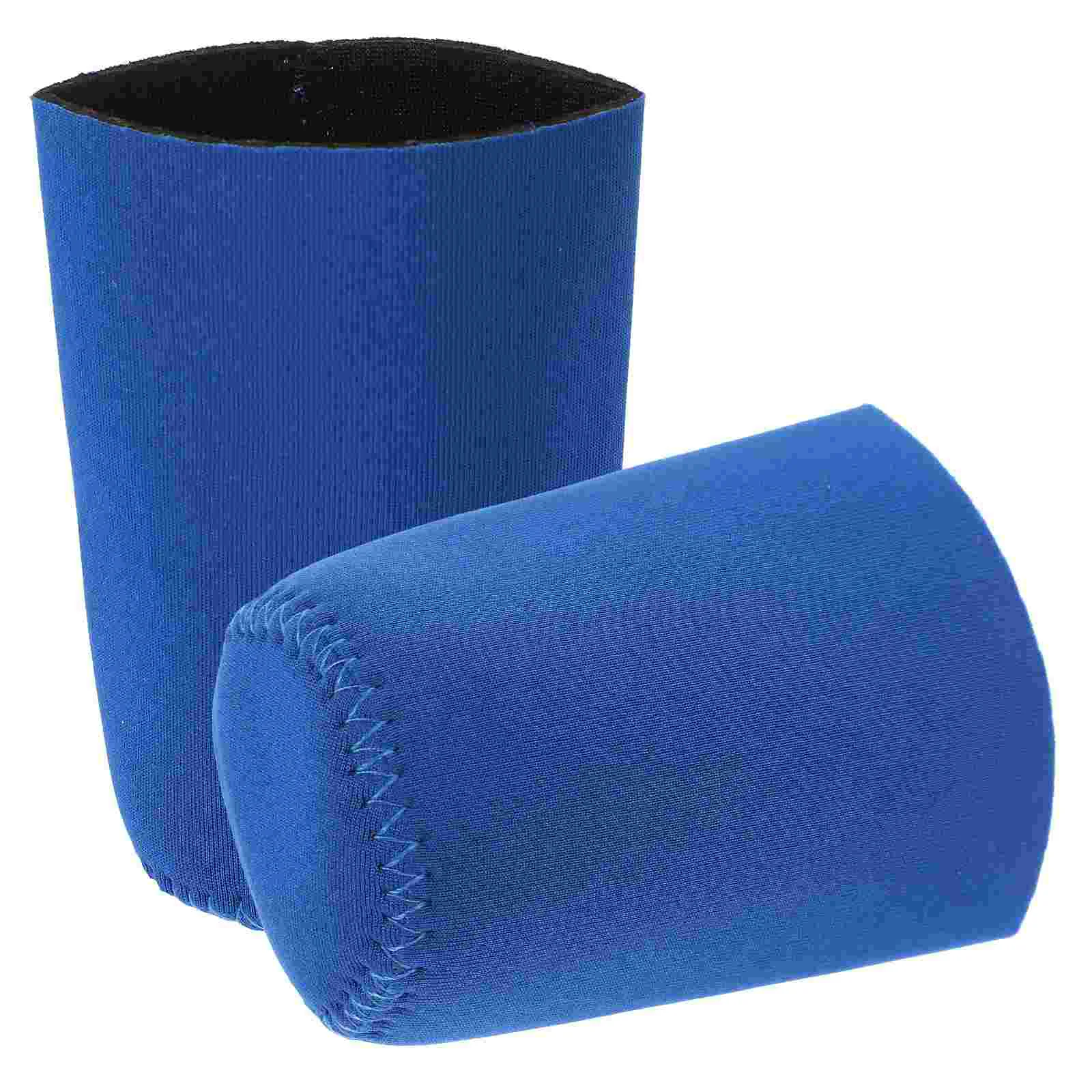 

2Pcs Thickened Water Bottle Bag Thermal Insulation Cup Sleeve Pouch Practical Ring-Pull Can Cover for Home Outdoor (Blue)