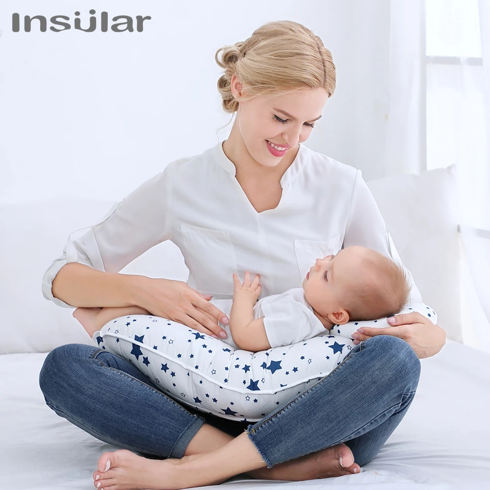 Insular Multifunction Nursing Pillow Baby Maternity Breastfeeding Pillow Adjustable Pregnant Woman Waist Cushion 2pcs/set