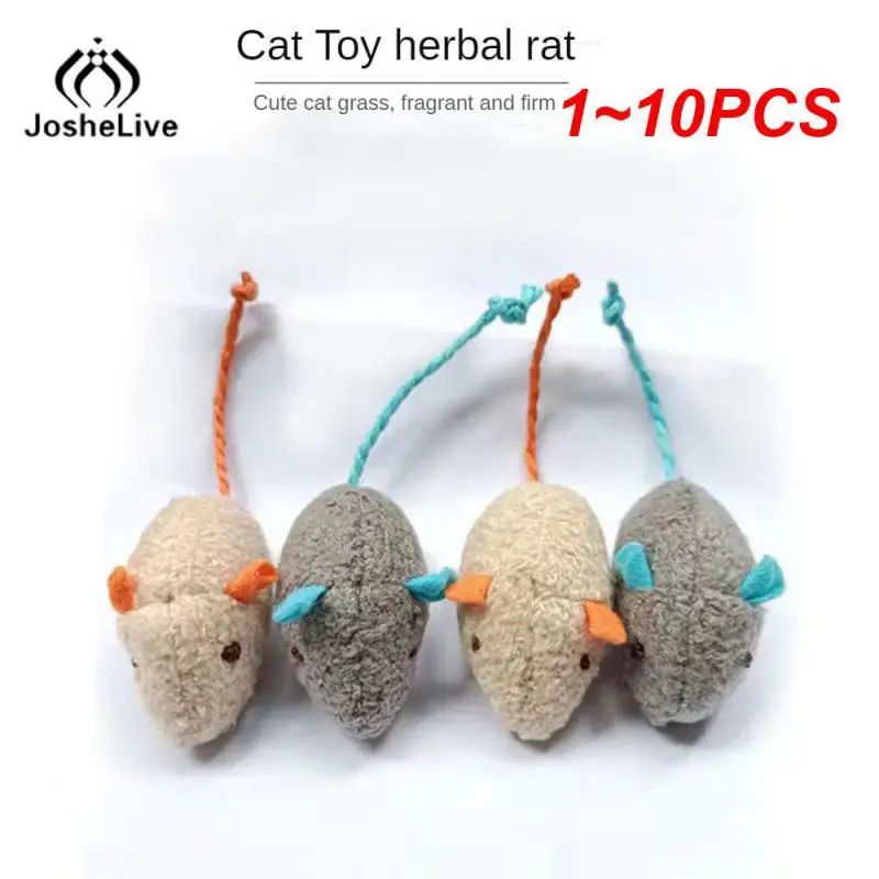 

1~10PCS Mix Pet Toy Catnip Mice Cats Toys Fun Plush Mouse Cat Toy For Kitten Cat Dog Playing Toy Pets Interactive Toys Pet