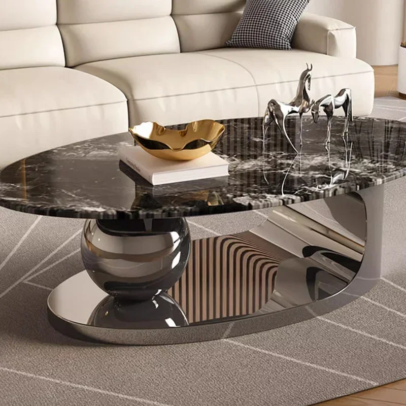 Эстетический стоячий приставной столик металлический механизм для гостиной