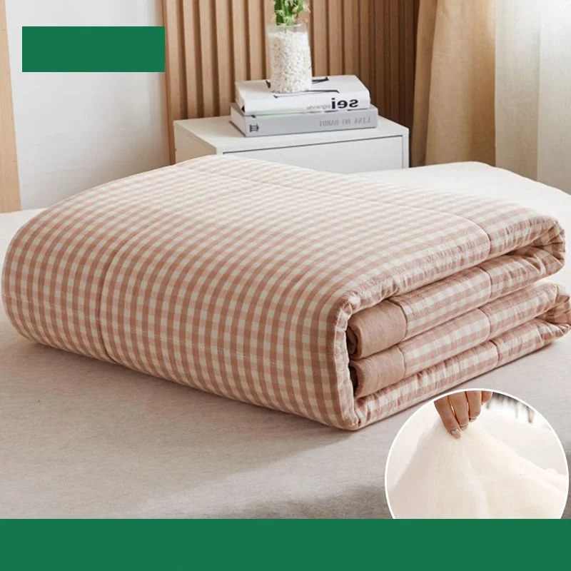 

Summer quilt air conditioner quilt summer 100% cotton quilt core washed cotton summer cool quilt single double spring and autumn