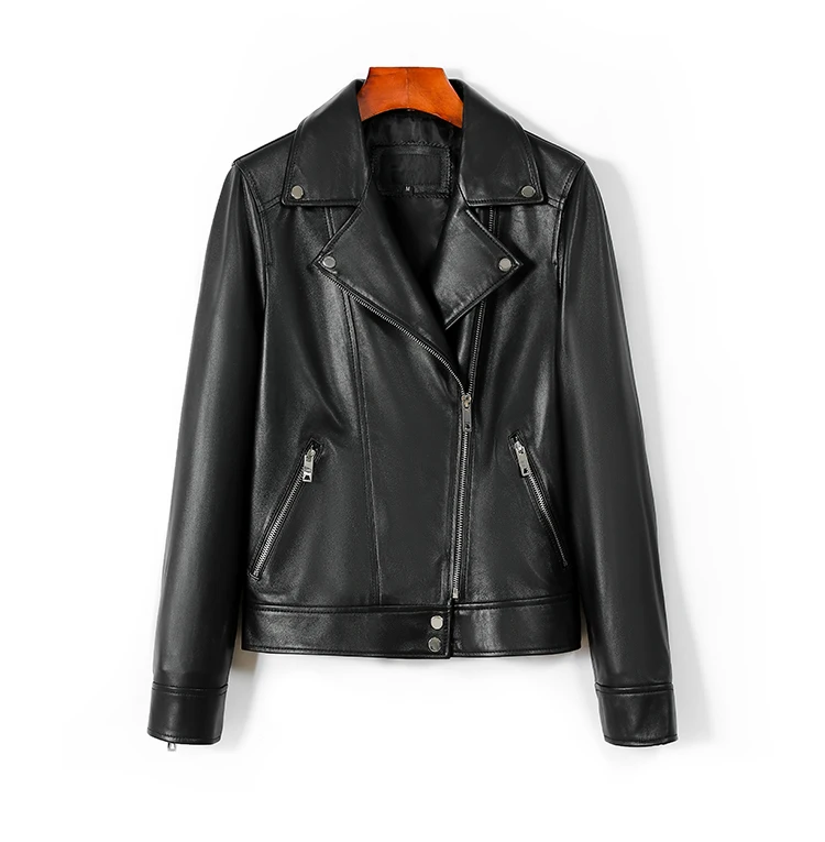 

Free shipping,Cheap.Brand New quality Women Real leather jacket.Street soft sheepskin clothes,Fashion slim fit leather coat