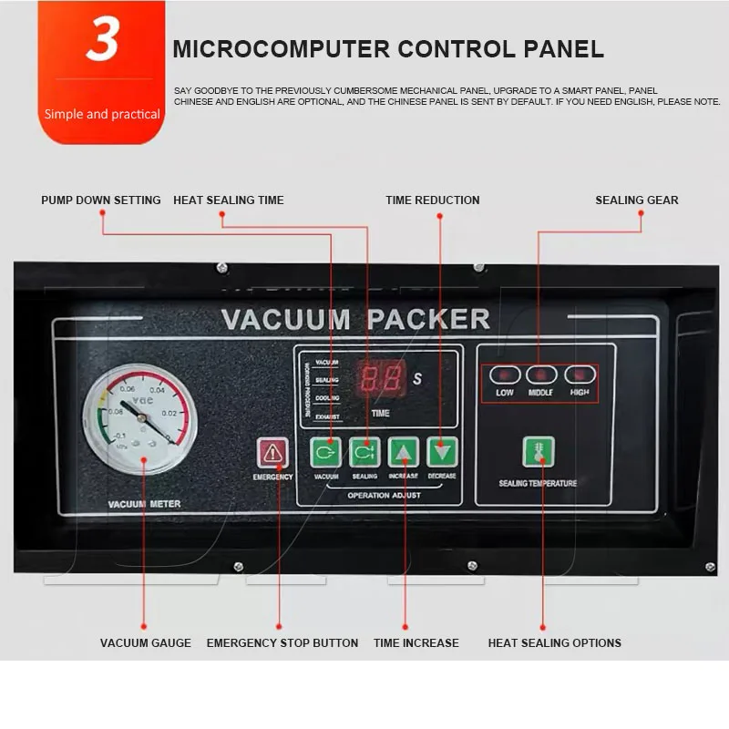 Машина для вакуумной упаковки мяса с одной камерой