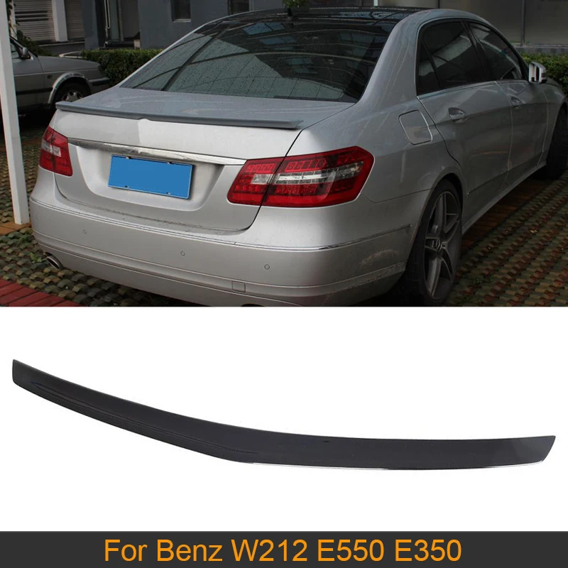 

Car Rear Trunk Boot Lip Wing Spoiler For Mercedes Benz W212 E550 E350 2010-2013 Rear Spoiler Wing PU Gloss Black / Matte Gray