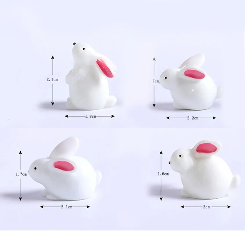 20 шт. статуэтка кролика из смолы украшение для дома