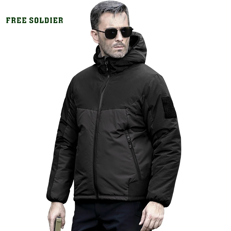 FREE SOLDIER outdoor sports tactical military jacket winter men's cloth outerwear coat for camping hiking