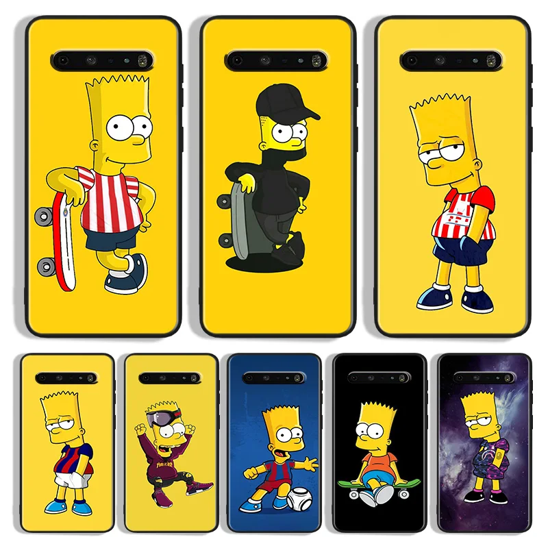 

Funny cartoon simpsons Phone Case For LG K 92 71 51S 42 30 22 20 50S 40S Q60 V 60 50S 40 35 30 G8X G8S ThinQ Black Cover