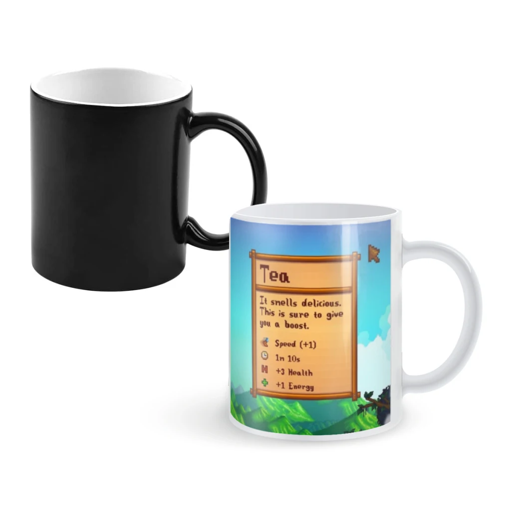 1 шт. 11 унций чашка для чая кофе меняющая цвет с молоком изолированная горячих или