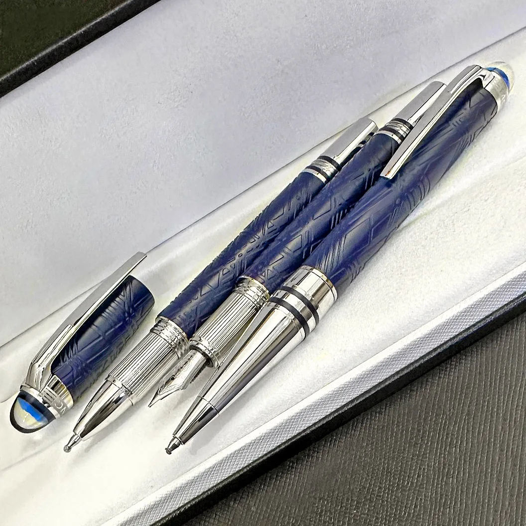 

MSS Luxury Space Blue S.Walker Fountain / Rollerball / Ballpoint Pen All Metal MB Office Supplies New Arrival Star W.
