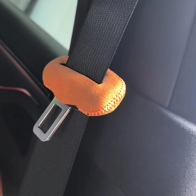 Для Chery iCAR 03 JAECOO J6 2024 замок для ремня безопасности защитный чехол из алькантары