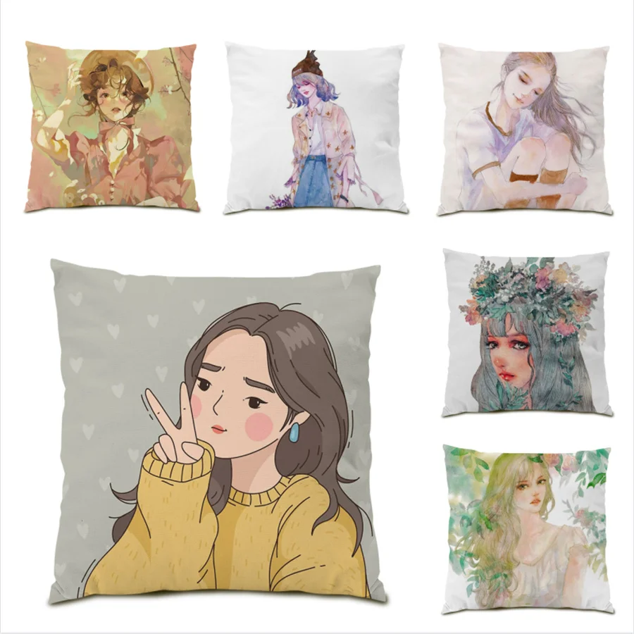 Декоративные Чехлы на подушку бархатные мягкие удобные Чехлы для подушек из полиэстера и льна в нордическом стиле E1496