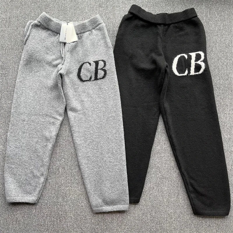 

Трикотажные брюки Cb Cole buкстон для мужчин и женщин, высококачественные жаккардовые брюки оверсайз с винтажным логотипом, из шерсти, с внутренними бирками