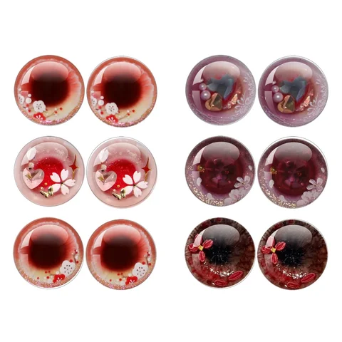 Стеклянные глаза для кукол Блайт MSCHENGDORIS 14 мм, набор из 12 штук