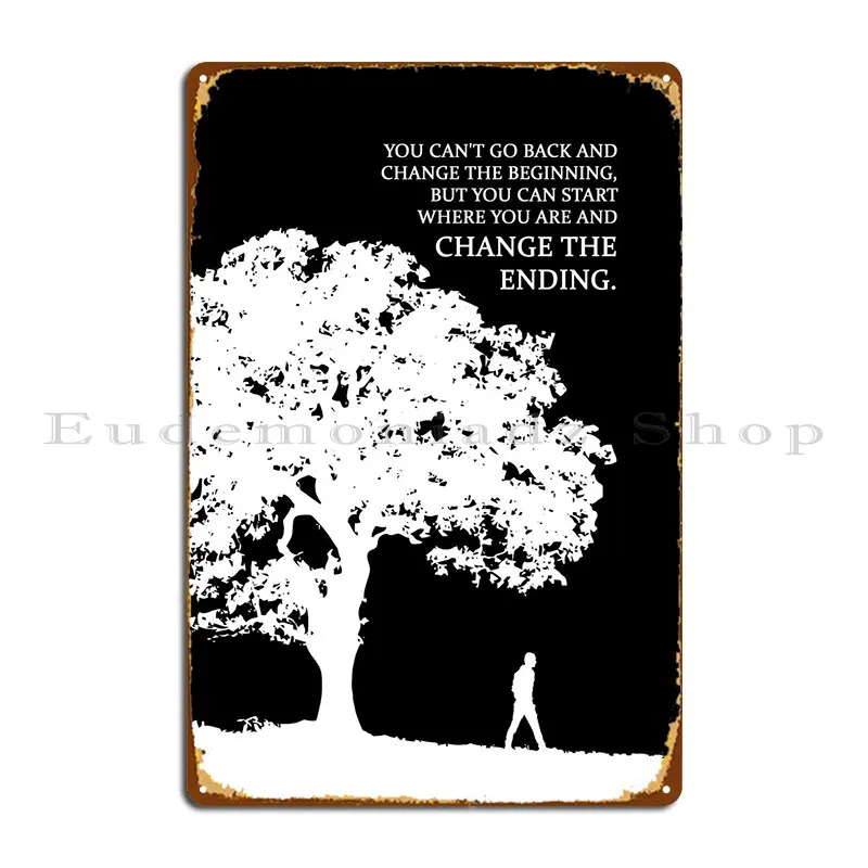 

Металлический плакат Льюиса с надписью Change The Ending