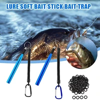 101pcs lure soft bait stick trap carp fishing accessories boilie bait rings for hair rigs popups hook bait hair rig ring fishing