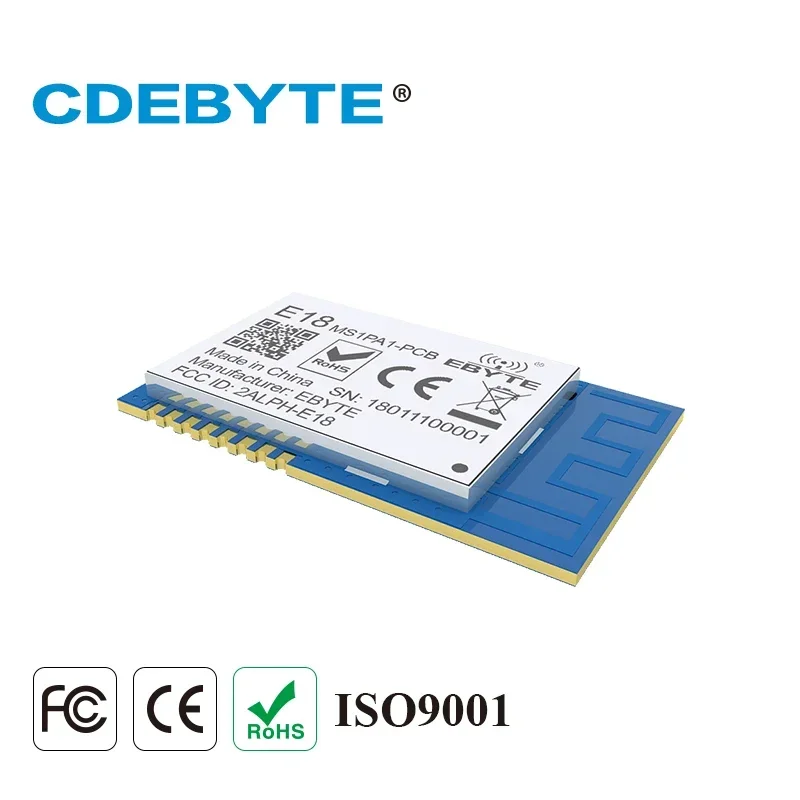 Модуль Zigbee CC2530 Беспроводной приемопередатчик 2 4 ГГц CDEBYTE E18-MS1PA2-PCB PA IoT