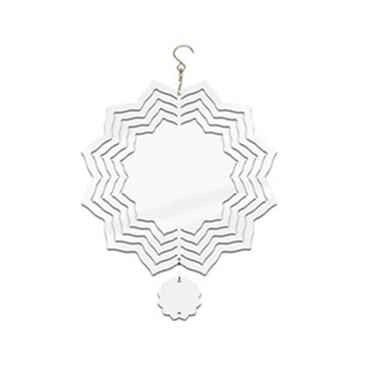 

4Pcs Sublimation Wind Spinner Blanks 8 Inch 3D Wind Spinners Multi-Hanging Wind Spinners for Outdoor Garden Decoration