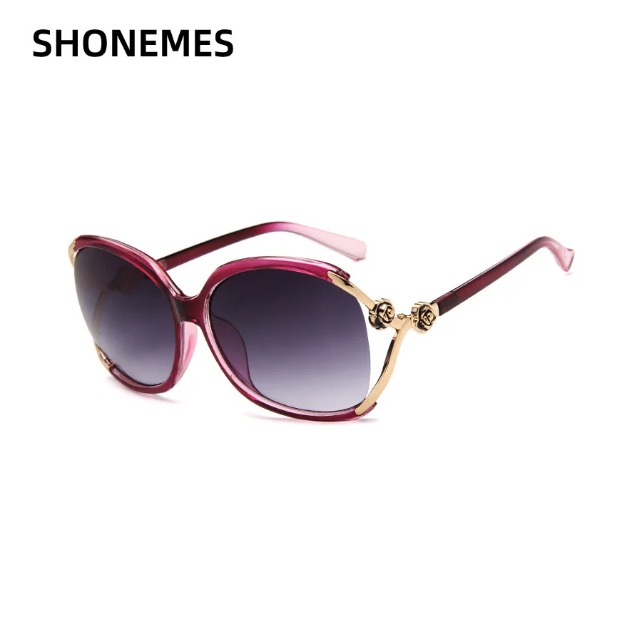 

ShoneMes Oversized Flower Sunglasses Polarized Women Big Frame Floral Shades for Ladies Gradient Driving Sun Glasses