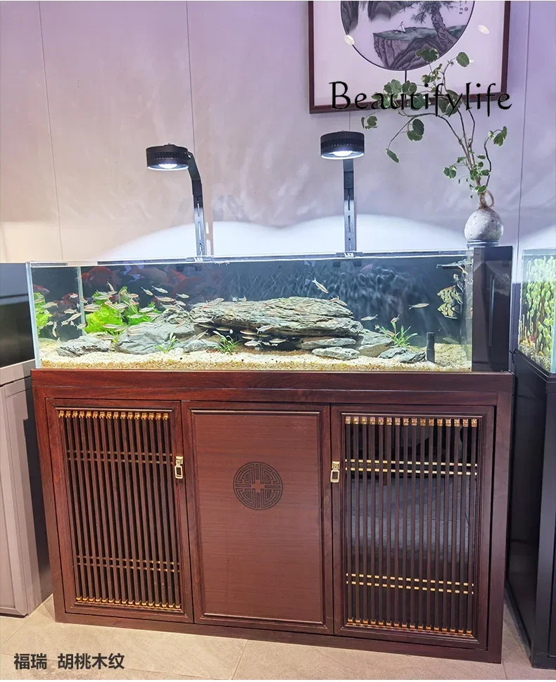 Прозрачный аквариум нижний фильтр для гостиной супер белое стекло задний