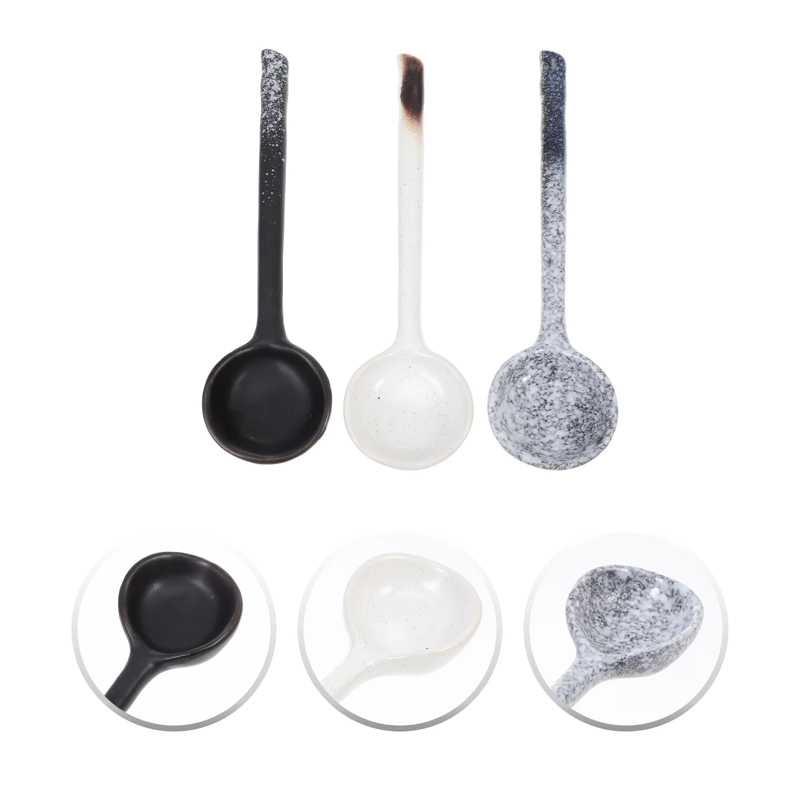 

3Pcs Pho Spoon Asian Soup Spoon High Temperature Spoon Chinese Serving Spoon Ramen Ladle Spoon Ramen Noodles Ladle