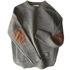 Мужской пуловер 2021, свитер, осенняя новинка, модная повседневная свободная Толстая шерстяная трикотажная ткань с круглым вырезом, свитер в стиле Харадзюку, женская одежда