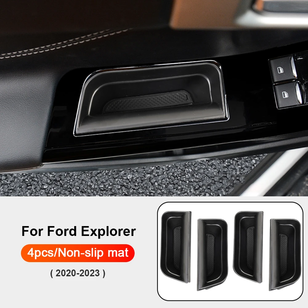 

Для Ford Explorer 2020 2021 2022 2023 органайзеры коробка для автомобиля Удобная нескользящая дверь коробка для хранения аксессуары для внутренней отделки