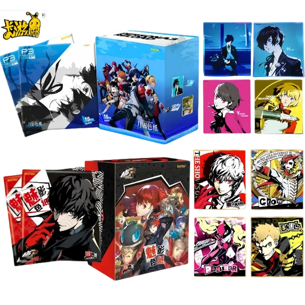 Фото Официальные коллекционные карты Kayou Persona 5 Royal Phantom Art Board, полный набор, карты персонажей аниме Persona 3 Reload Moon Shadow №1