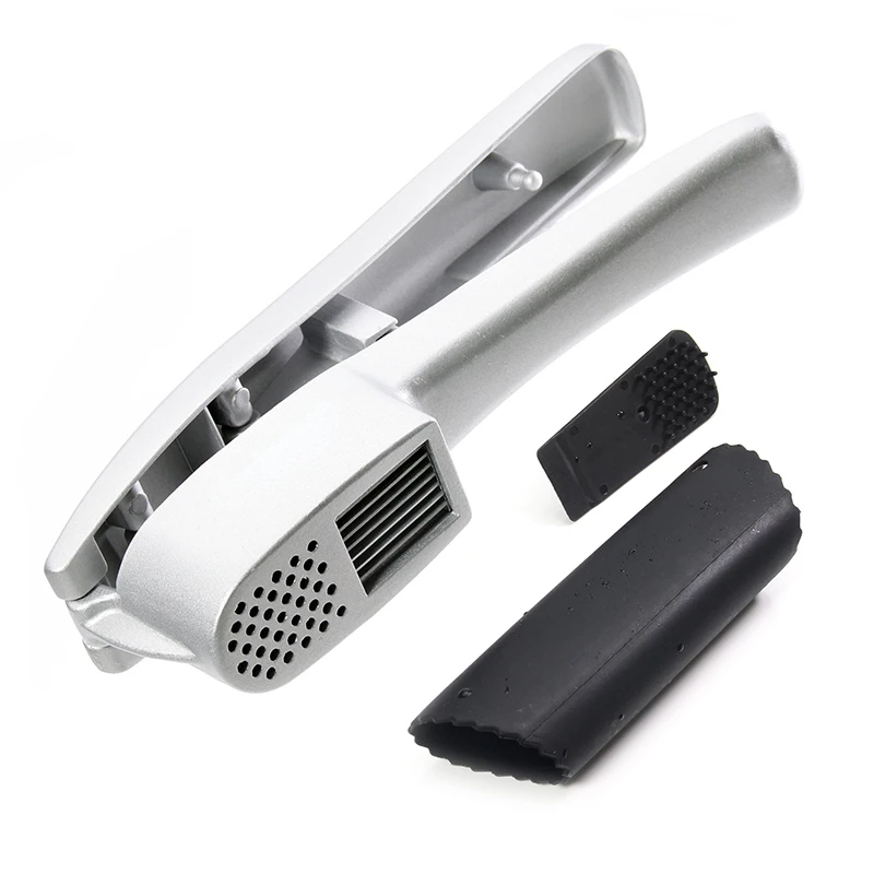 

Kitchen Aluminium Garlic Press set with Silicone Tube Roller, Multifunction Cooking Tools by Leeseph