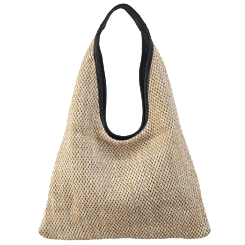 

ASDS-Fashion Women Shoulder Bags Wicker Woven Straw Bag Designer Handbags Large Capacity Tote Female Summer Beach Purse