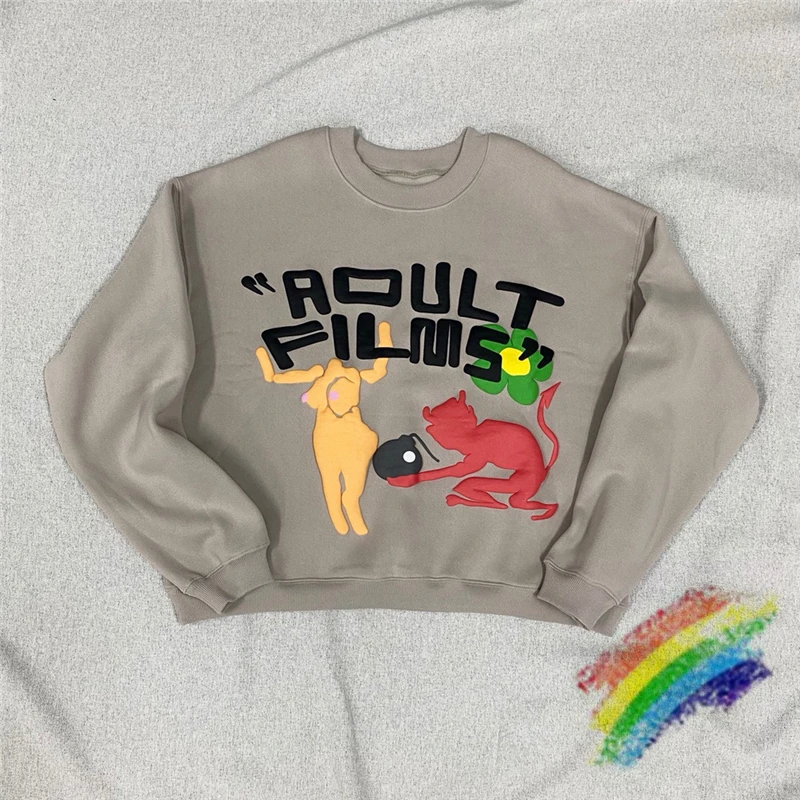 

Puff Printing CPFM.XYZ Adult Films Sweatshirts Men Women1:1 High Quality Heavy Fabric Crewneck Hooded
