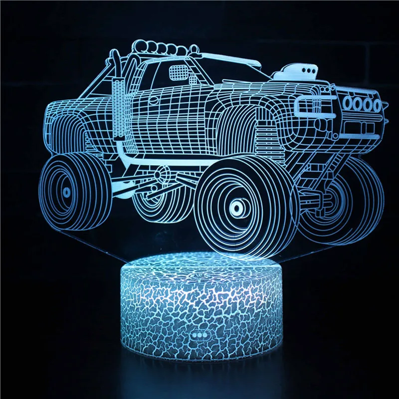 

YBX-ZN 3D Acrylic LED Night Light Suitable For Children's Room Decoration Atmosphere Light Christmas Holiday Gift Fast Shipping