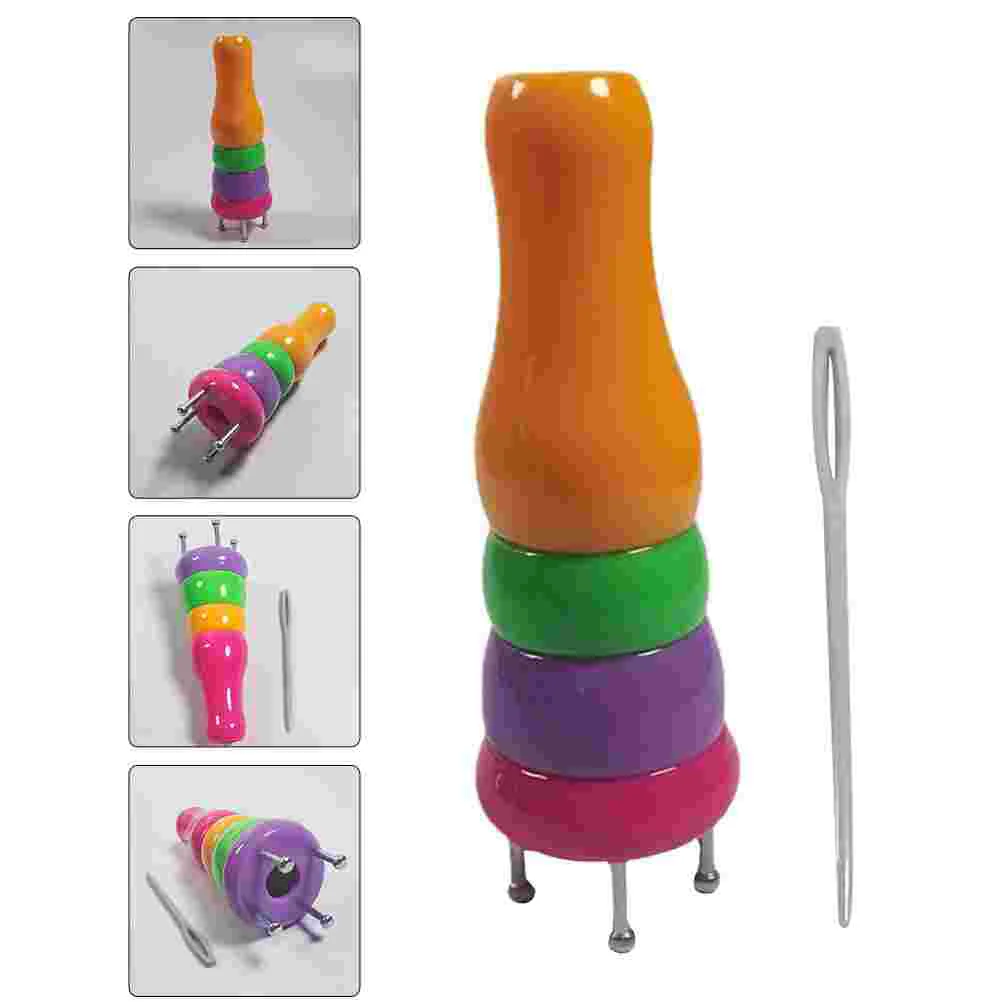 

Knitting Knitter French Rope Tool Spool Yarnmachine Sweater Needle Set Hooks Crochet Tunisian Wool Maker Handy Diy Weaving Loom