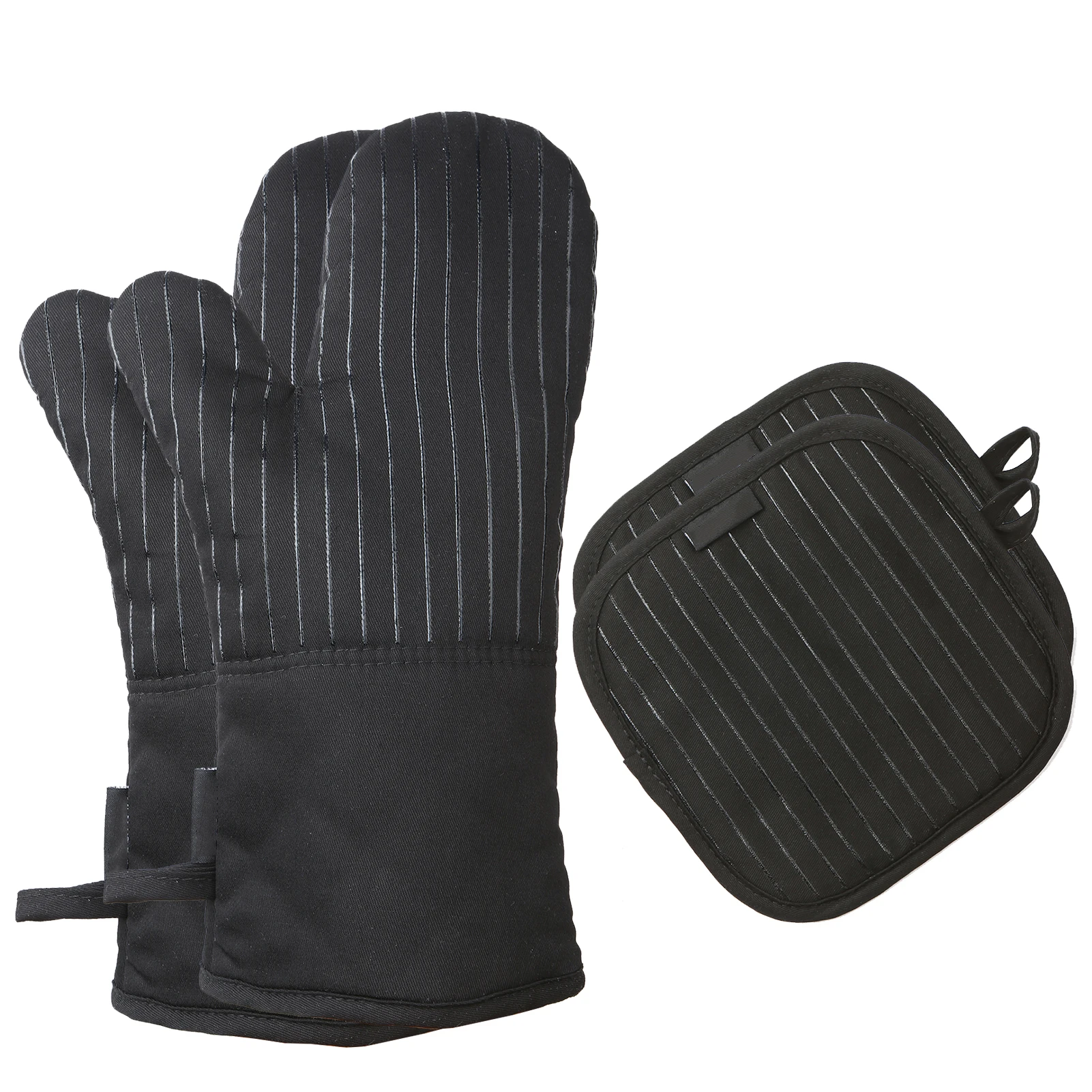 

Kitchen Oven Mitts Non-Slip Barbecue Oveglove Oven Gloves Heat Resistant Thermal Anti-heat Silicone Oven Mitts Baking Gloves