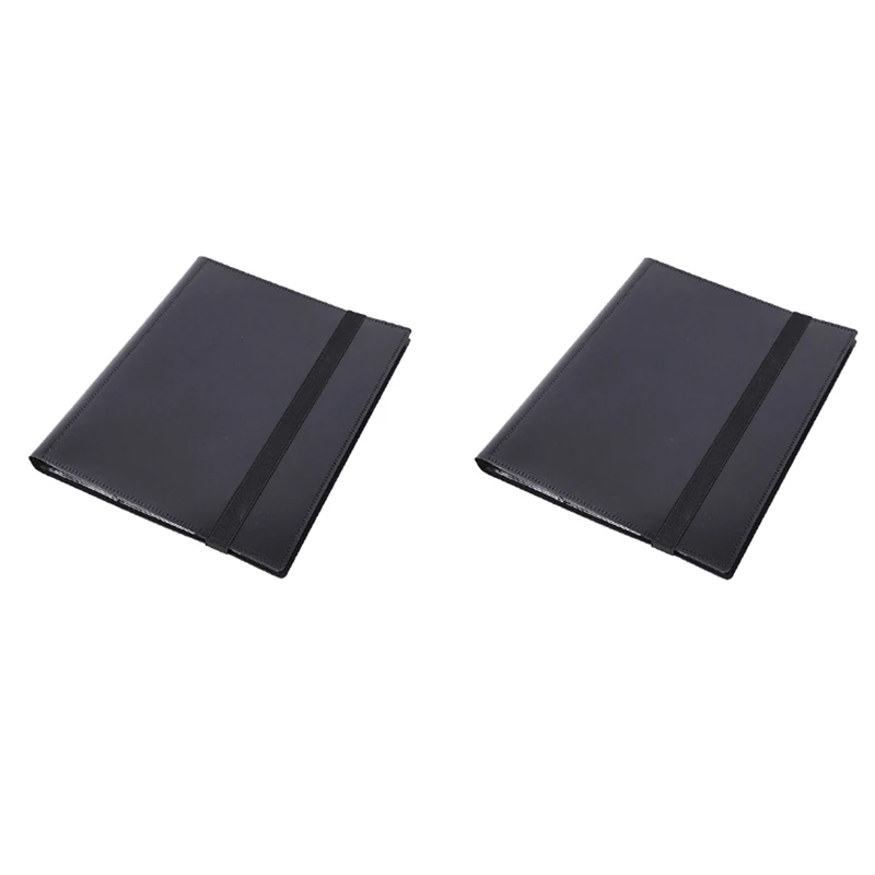 

2X папка для торговых карт, альбом для Коллекционеров Карт с 360 карманами, двусторонняя, 9 карманов