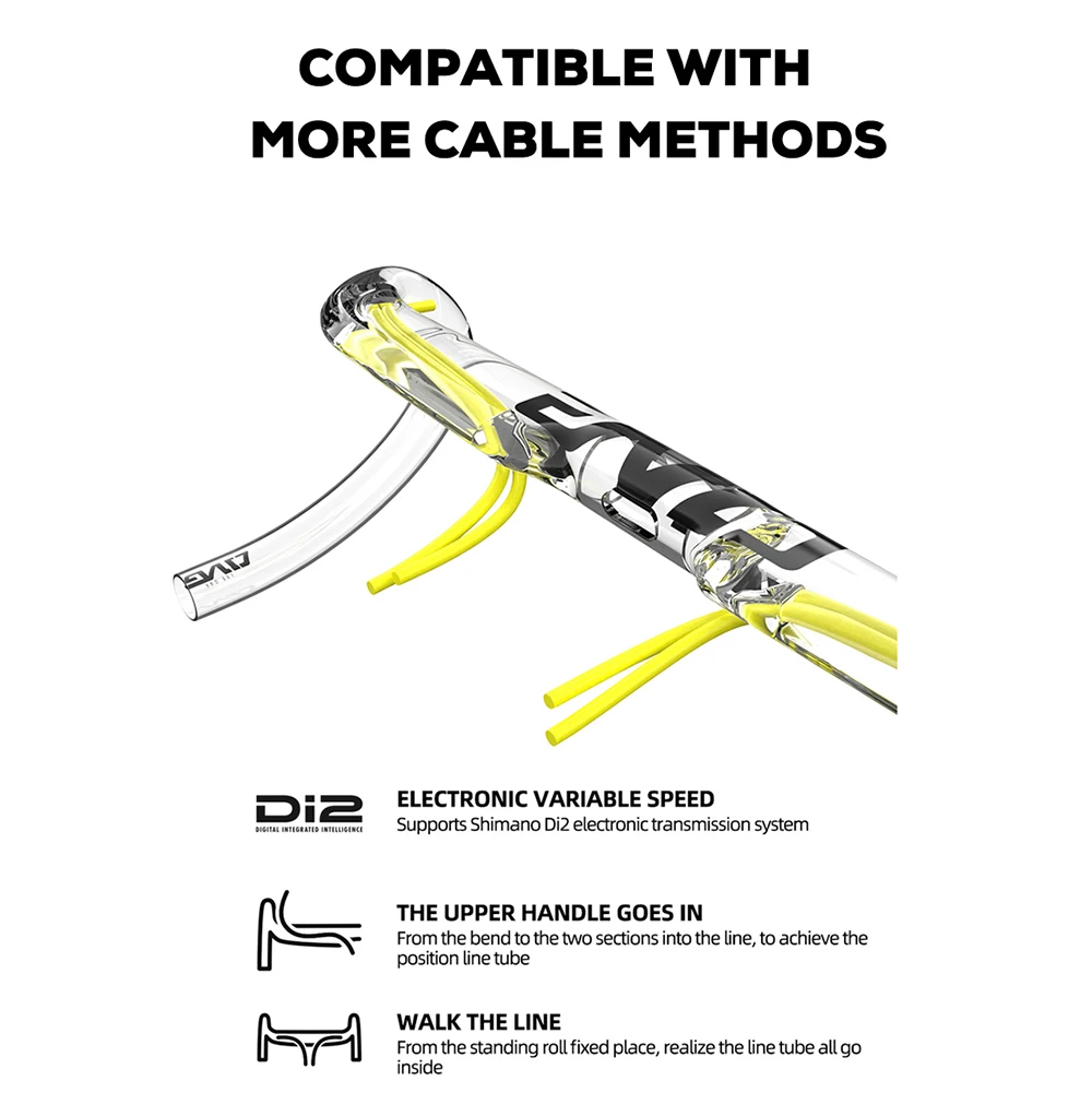 THE ONE AERO для руля Road Gravel 360-420 мм черный матовый поддержка полностью внутренней