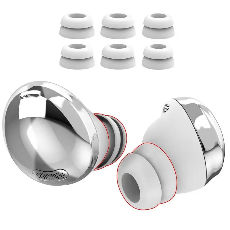 

Silicone Replacement Ear Buds For Pro 3 Pairs Ear Tips Noise Isolate Without Hurting Ears Non-Slip Soft Ear Reduce External