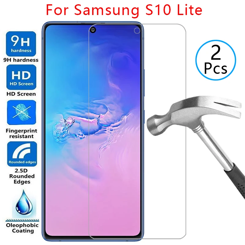 Закаленное стекло для защиты экрана samsung s10 lite, чехол для galaxy s10lite s 10 10s light 2020, защитный чехол для телефона