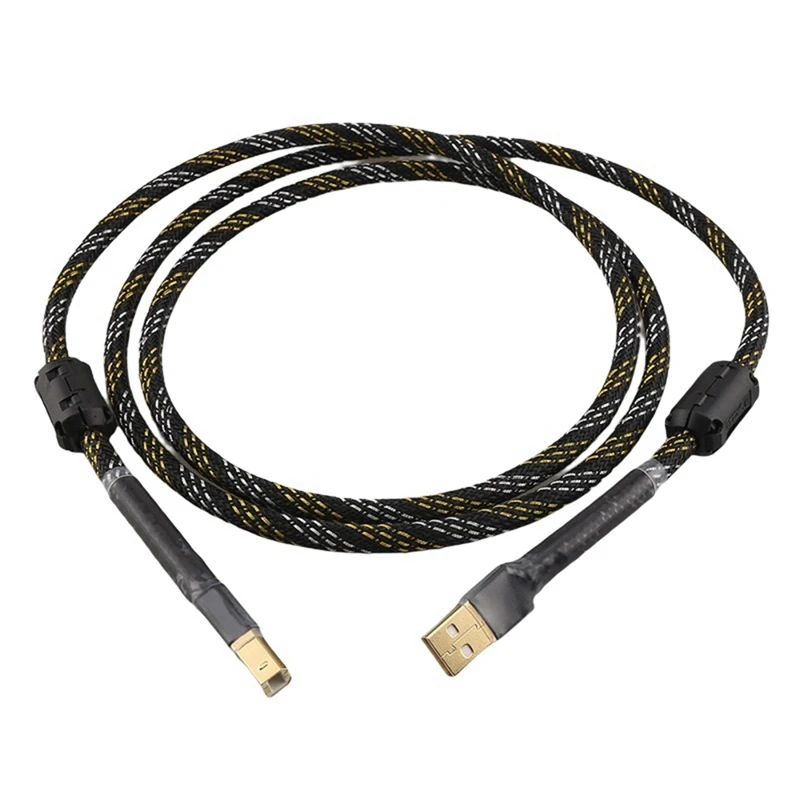 

Hi-Fi USB-кабель типа А к типу в, кабель для передачи данных Hi-Fi для декодера DAC, звуковая карта, аудиокабель, DAC линии передачи данных