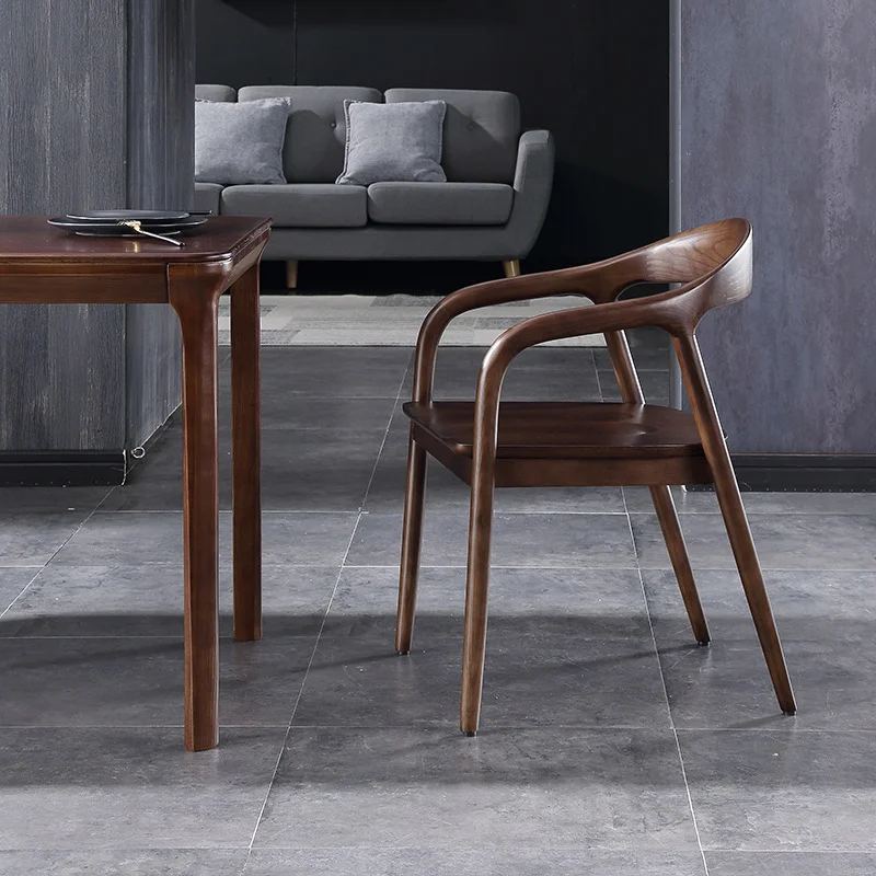 

Designer Chair Back Nordic Solid Wood Modern Minimalist Library Chair Dining Chair New Chinese Style Kitchen Furniture LQQ30YH