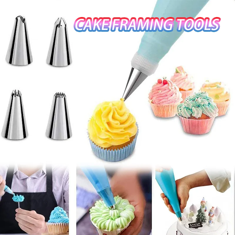 

14/26/29Pcs Set Stainless Steel Nozzle Tips DIY Cake Decorating Tools Icing Piping Cream Pastry Bag Nozzle Kitchen Bakery Tools