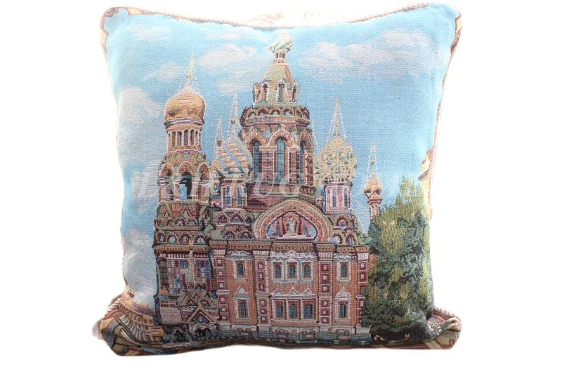 

High Quality Double side Embroidery 20"X20" cotton and linen pillow floral designs no insertion for sofa