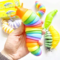 2022 3d slug fidget toy new fidget toy slug articulated flexible relief anti anxiety slug sensory toys for children aldult