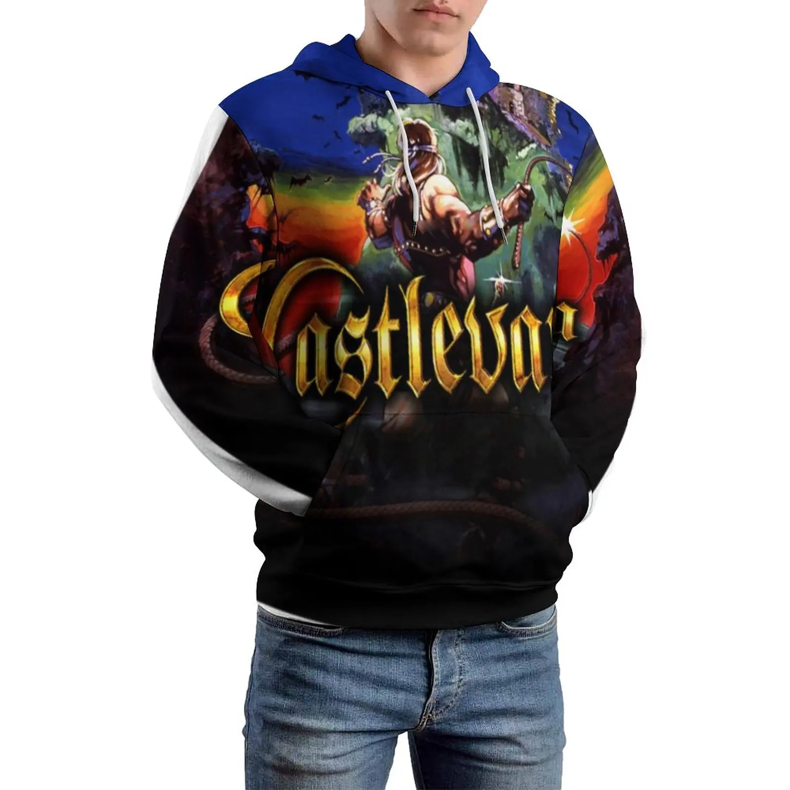 

Castlevania Symphony of The Night Casual Hoodies Unisex Dracula Netflix Bloodlines Funny Anime Y2k Graphic Hooded Sweatshirts