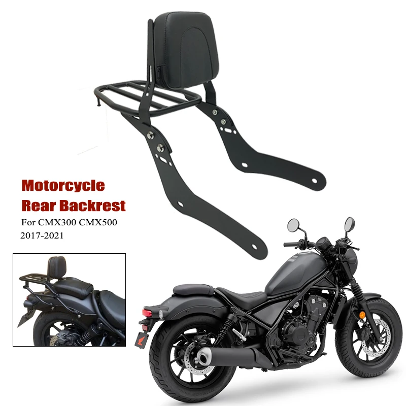 

For Honda Rebel CMX300 CMX500 CM500 CM300 2017-2021 Motorcycle Accessories Rear Luggage Rack Carrier Rear Passenger Backrest