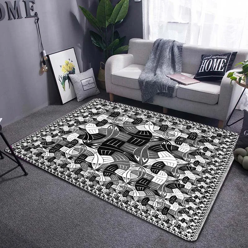 

Escher Vision Distortion 3D коврики для гостиной мягкие коврики для ванной комнаты Декоративные Коврики для спальни дверные коврики для дополнительной...