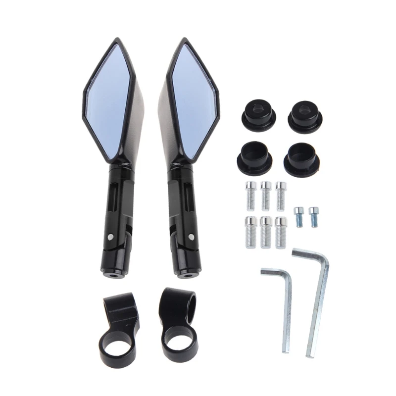 

Long Hose Rearview Mirror Adjustable Wide Angle Convex Mirror for Motorcycle Bike Handlebar