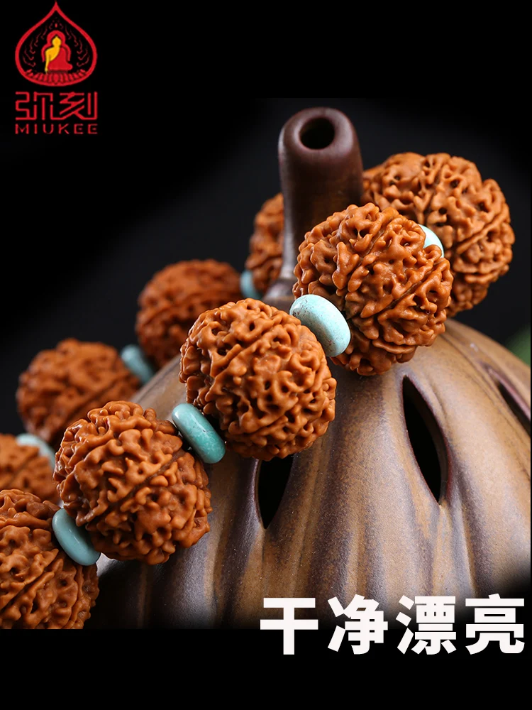 Браслет из натуральной кожи с 7 лепестками