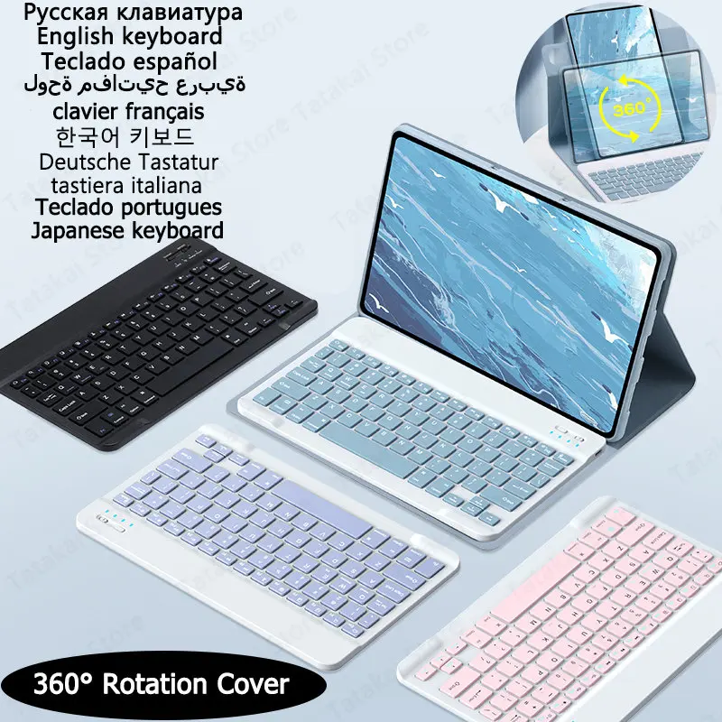 

360 Rotation Case for Xiaomi Redmi Pad Keyboard Case 10.61 inch Funda Teclado for Funda Tablet Xiaomi Redmi Pad Case 2022 Stand